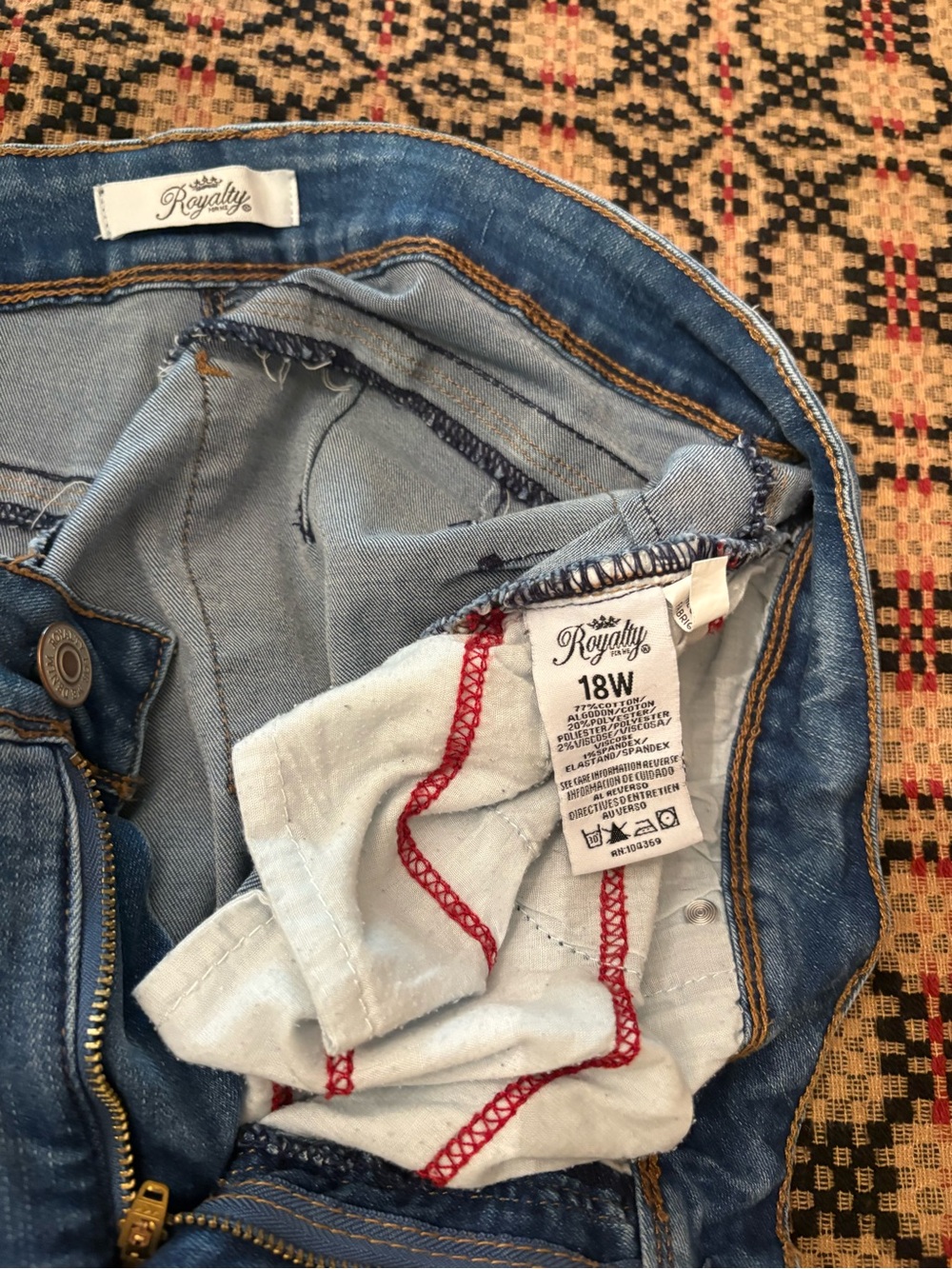 Royalty For Me Women’s Blue Denim Jeans - 18W